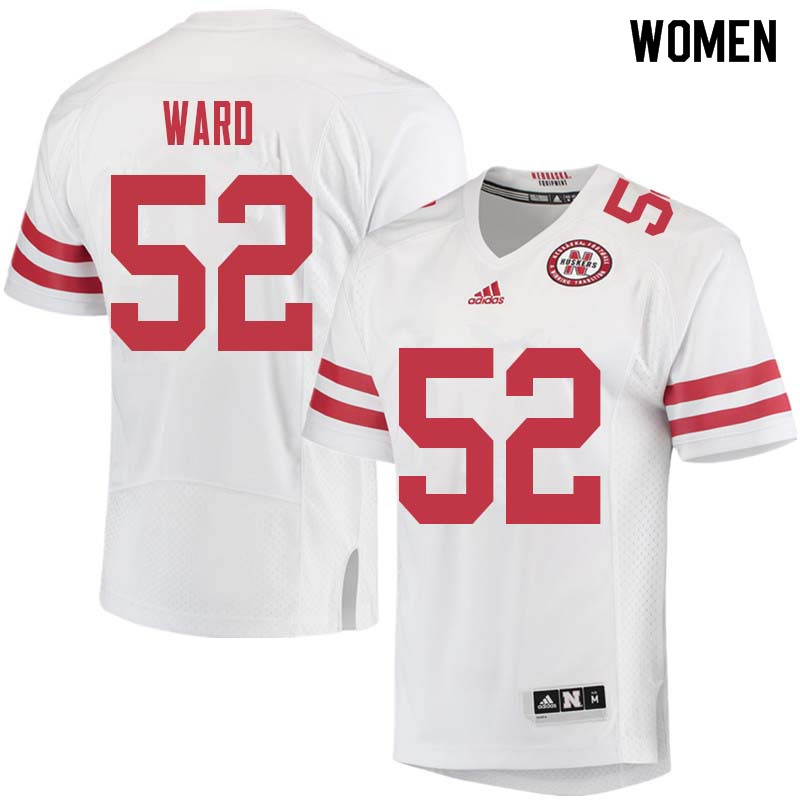 Women #52 Andrew Ward Nebraska Cornhuskers College Football Jerseys Sale-White